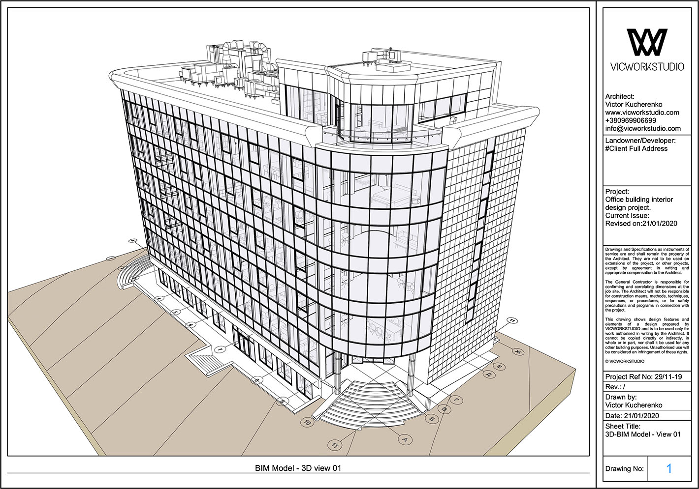 3D-BIM Model - Vview #1